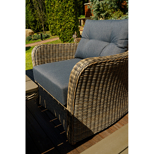 Лаунж зона Lite Venezia (2 дивана, 2 стола, 2 кресла) Цвет: коричнеый, садовая мебель