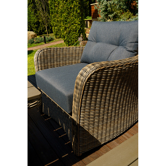 Лаунж зона Lite Venezia (2 дивана, 2 стола, 2 кресла) Цвет: коричнеый 