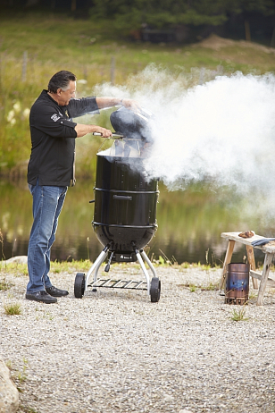 угольный гриль-коптильня rösle smoker f50-s