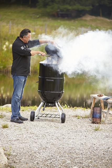 угольный гриль-коптильня rösle smoker f50-s