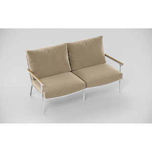 Лаунж зона Gardenini Premium Calma Белый / Бежевый для дачи Лаунж зона Gardenini Premium Calma Белый / Бежевый, садовая мебель