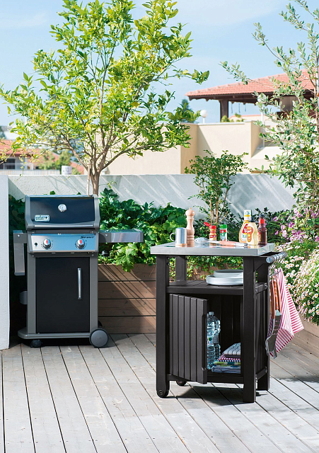 Столик для барбекю Keter Unity L графит 