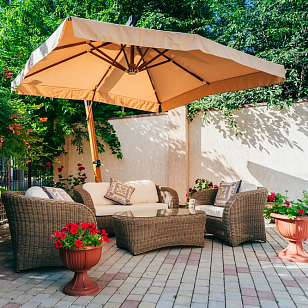 Стационарный уличный зонт Lite Texas для дачи Стационарный уличный зонт Lite Texas, садовая мебель