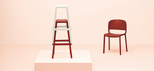 Табурет барный Pedrali Dome Цвет: светло-зеленый для дачи Табурет барный Pedrali Dome Цвет: светло-зеленый, садовая мебель