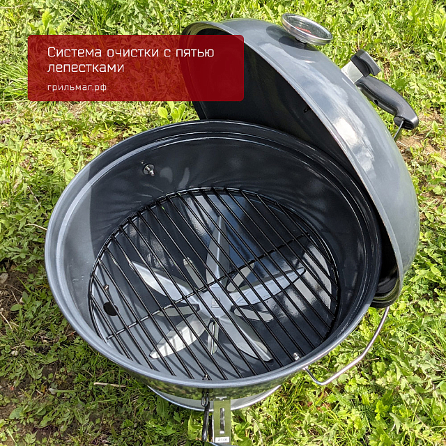 угольный гриль slow ‘n sear travel kettle, 47см