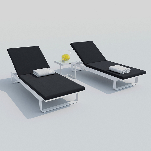 Шезлонг Ideal Patio Letto Цвет: белый, антрацит 