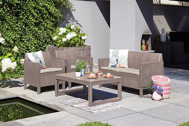 Лаунж зона Keter Orlando Lyon капучино 