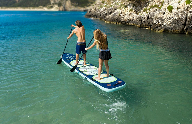 SUP-доска надувная семейная Aqua Marina Super Trip Tandem 14'0" S22 для серфинга