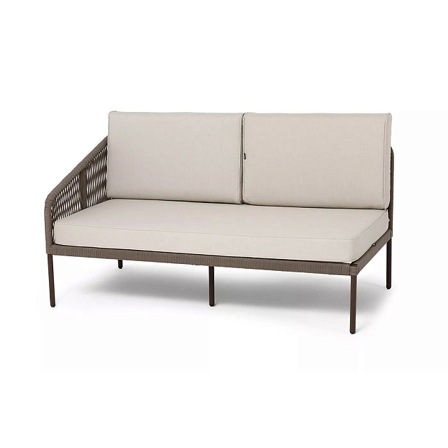 Модуль правый 4SIS Канны, каркас коричневый (RAL8016) муар, роуп коричневый, ткань бежевая 035 