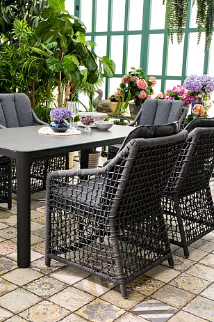 Плетеное кресло Joygarden Lucca обеденное, садовая мебель