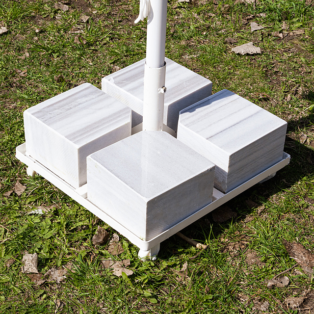 Зонт Lite Mistral 300 круглый с воланом Цвет: белый 