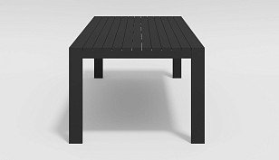 Обеденная зона Gardenini Malia 180 Карбон / Антрацит со стульями Voglie Armrest, садовая мебель