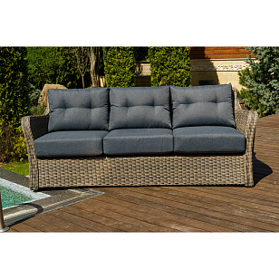 Диван треххместный Lite Venezia Цвет: коричневый, садовая мебель