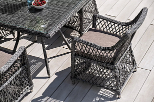 Кресло 4SIS Латте, цвет графит, садовая мебель