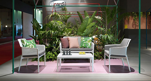 Подушка для дивана Nardi Net Bench Цвет: серый Sunbrella 