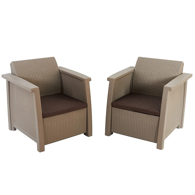 Комплект мебели Keter Toledo Duo set капучино 