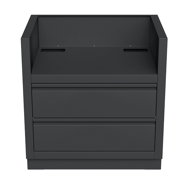 Тумба-основание гриля Bull Bison c 2-мя выдвижными ящиками Черная