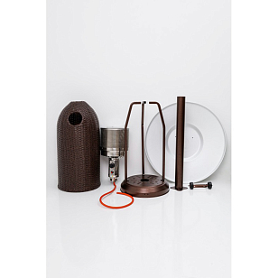 Уличный газовый обогреватель Stalleh Kotte Rattan Brown