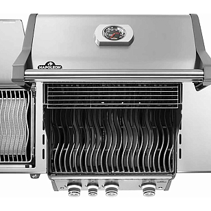 гриль газовый napoleon rogue pro 425 sib стальной (с ик горелкой 3/3)