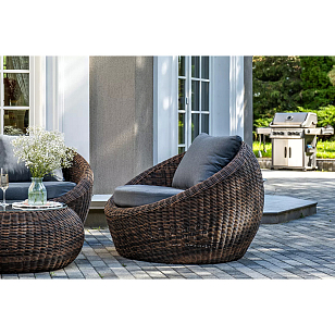 Лаун-зона 4SIS Барселона, цвет коричневый, садовая мебель