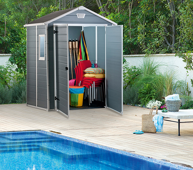 Пластиковый сарай Keter Manor 6x5 DD 