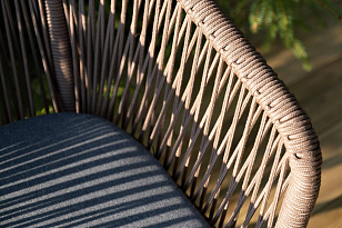 Обеденная группа 4SIS Каффе Дабл, цвет "дуб", садовая мебель