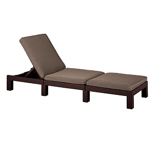 Шезлонг садовый Keter Daytona коричневый, садовая мебель