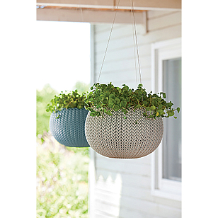 Кашпо Keter Cozies S подвесное Цвет: коричневый, уличное оборудование