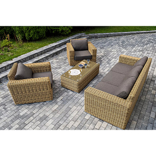 Лаунж-зона 4SIS Боно, цвет соломенный, садовая мебель