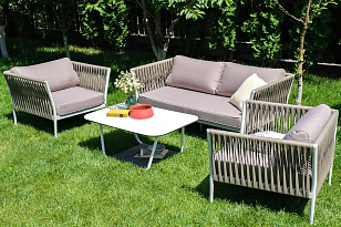 Лаунж-зона 4SIS Касабланка на 4 персоны, цвет бежевый, садовая мебель