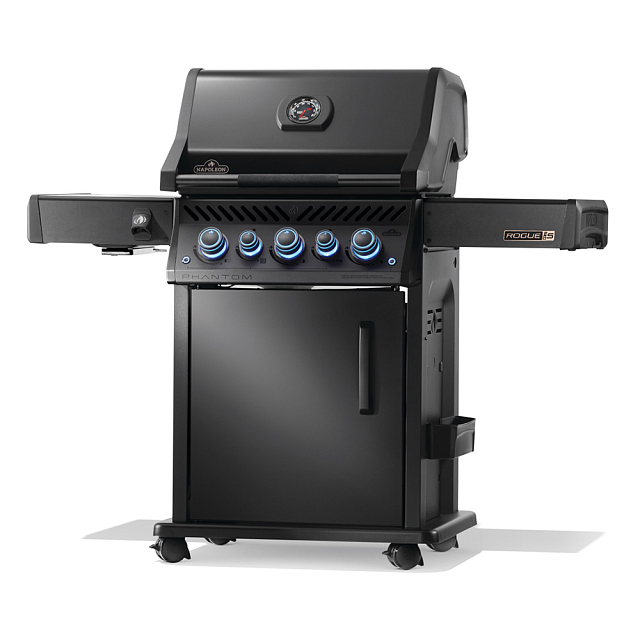 гриль газовый napoleon rogue pro-s 425 phantom черный (с ик горелкой 3/3)