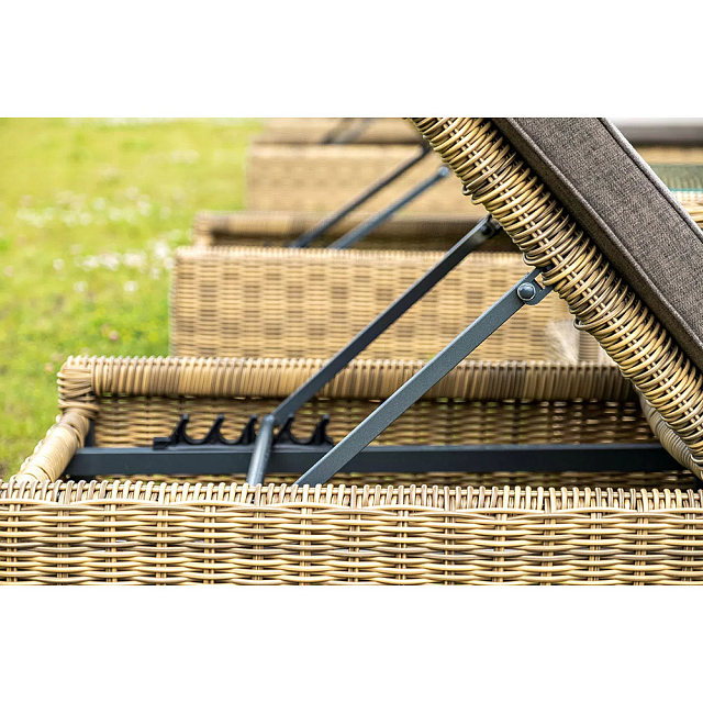 Шезлонг с подушкой 4SIS Рим Цвет: соломенный 