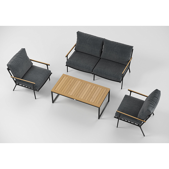 Лаунж зона Gardenini Premium Calma Карбон / Антрацит 