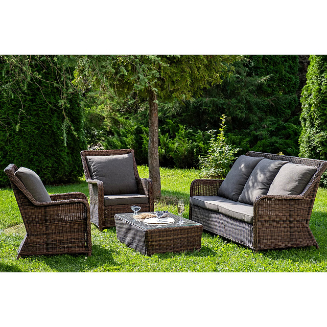 Лаунж зона 4SIS Гляссе, цвет коричневый 