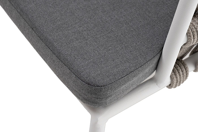 Стул 4SIS Диего из роупа Цвет: белый муар, серый меланж, серый 