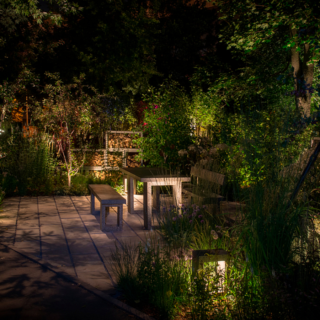 Скамья для костровой чаши Concretika 150 со спинкой 