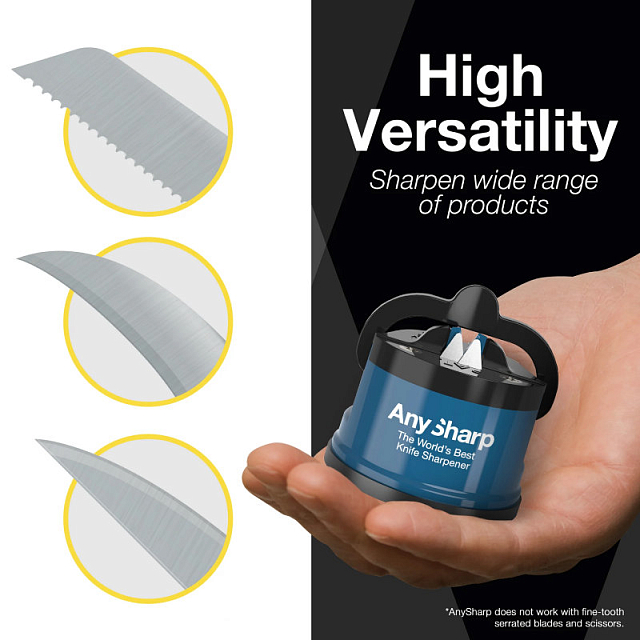 Точилка для ножей AnySharp Classic Цвет: голубой