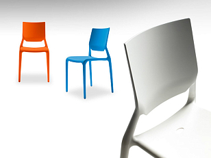 Стул полубарный Scab Design Sirio Цвет: антрацит, садовая мебель