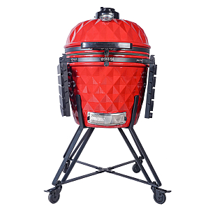 гриль керамический diamond egg xl pro цвет: красный для приготовления пищи гриль керамический diamond egg xl pro цвет: красный для дачи