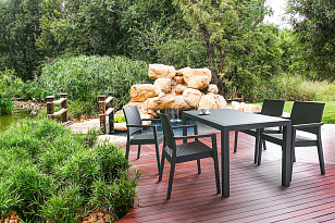 Кресло Siesta Contract Ibiza Цвет: антрацит для дачи Кресло Siesta Contract Ibiza Цвет: антрацит, садовая мебель