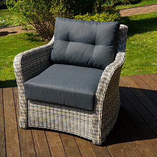 Кресло Lite Venezia Цвет: серый для дачи Кресло Lite Venezia Цвет: серый, садовая мебель