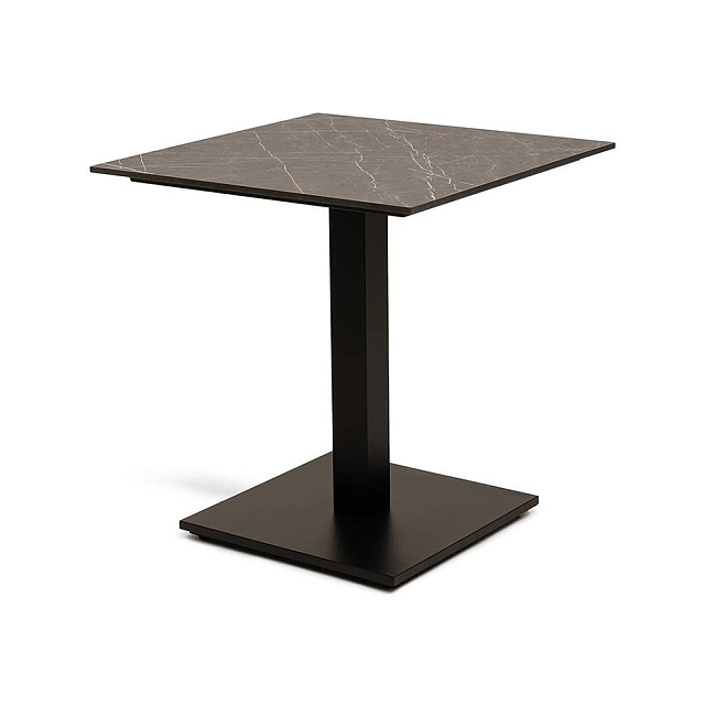 Стол 4SIS Каффе квадратный 70х70, цвет "серый мрамор" 