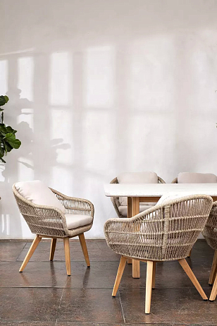 Кресло обеденное из тика Joygarden Talara, садовая мебель