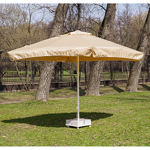 Зонт Lite Mistral 300 квадратный с воланом Цвет: бежевый, садовая мебель