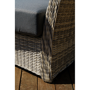 Диван двухместный Lite Venezia Цвет: серый, садовая мебель