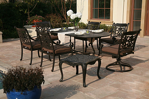 Обеденный стол Вишневый садъ Ажур Овал, садовая мебель