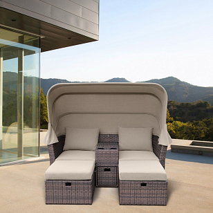 Комплект мебели из искусственного ротанга Lite Bohemia Brown, садовая мебель