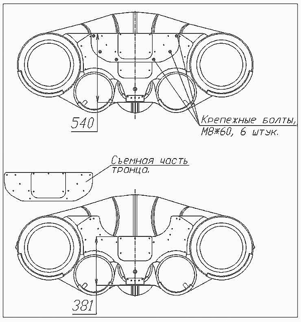 Лодка ПВХ Фрегат 390 FM Light Jet/L/S серая