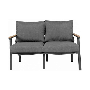 Диван Joygarden Concorde двухместный темный графит для дачи Диван Joygarden Concorde двухместный темный графит, садовая мебель