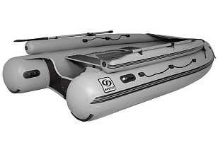 Лодка ПВХ Фрегат 430 F серая для хобби и пикника